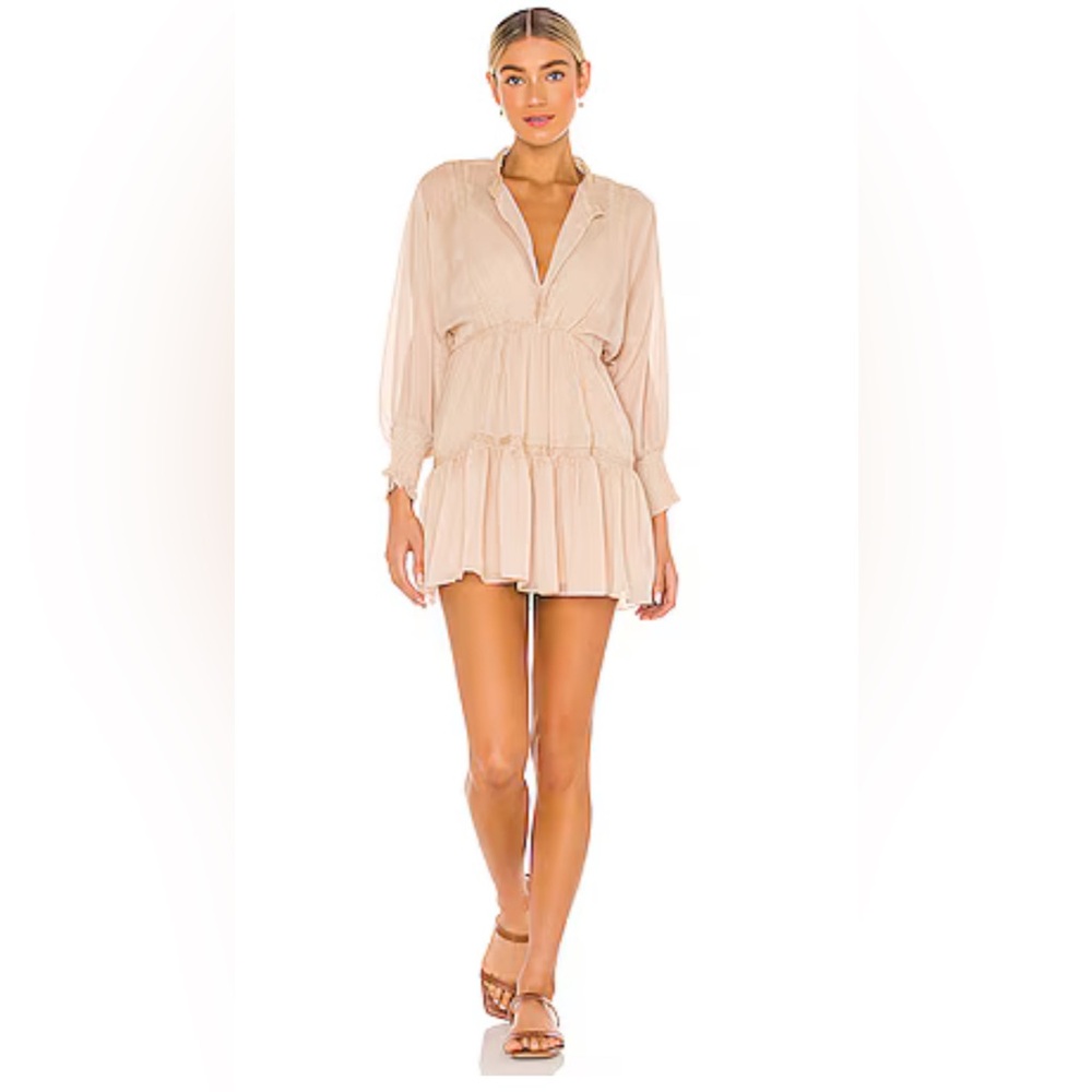 Sundays Tan Mini Dress